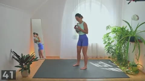 Good morning demonstration with one kettlebell