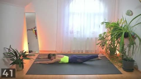 X-raise demonstration with bodyweight