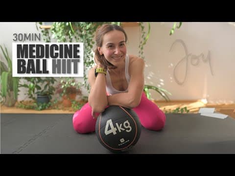 30 Min Medicine Ball HIIT Full Body Workout