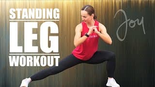 20 Min Standing LEG Workout | No Jumping | No Equipment