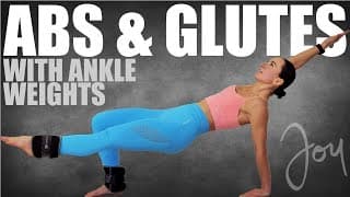 ABS AND GLUTES Workout with Ankle Weights