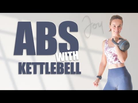 10 Min ABS Workout with Kettlebells | Floor Routine | No Repeats