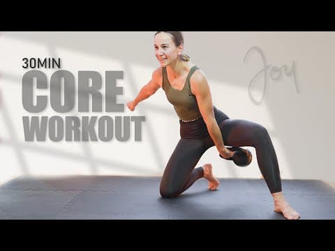 30 Min CORE & CARDIO Power: Functional Kettlebell Workout
