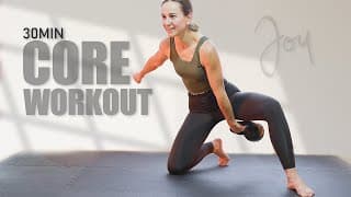 30 Min CORE & CARDIO Power: Functional Kettlebell Workout
