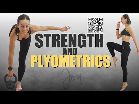 20 Min Strength and Plyometrics LOWER BODY Workout | Weights are optional