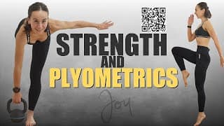 20 Min Strength and Plyometrics LOWER BODY Workout | Weights are optional
