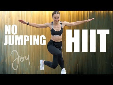 30 Min No Jumping FULL BODY HIIT Workout | No Equipment