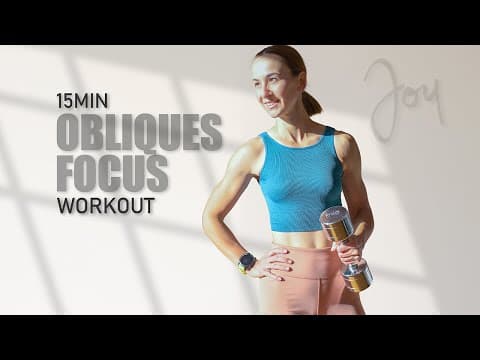 15 Min Waist Sculpt: Obliques-Focused Dumbbell Workout