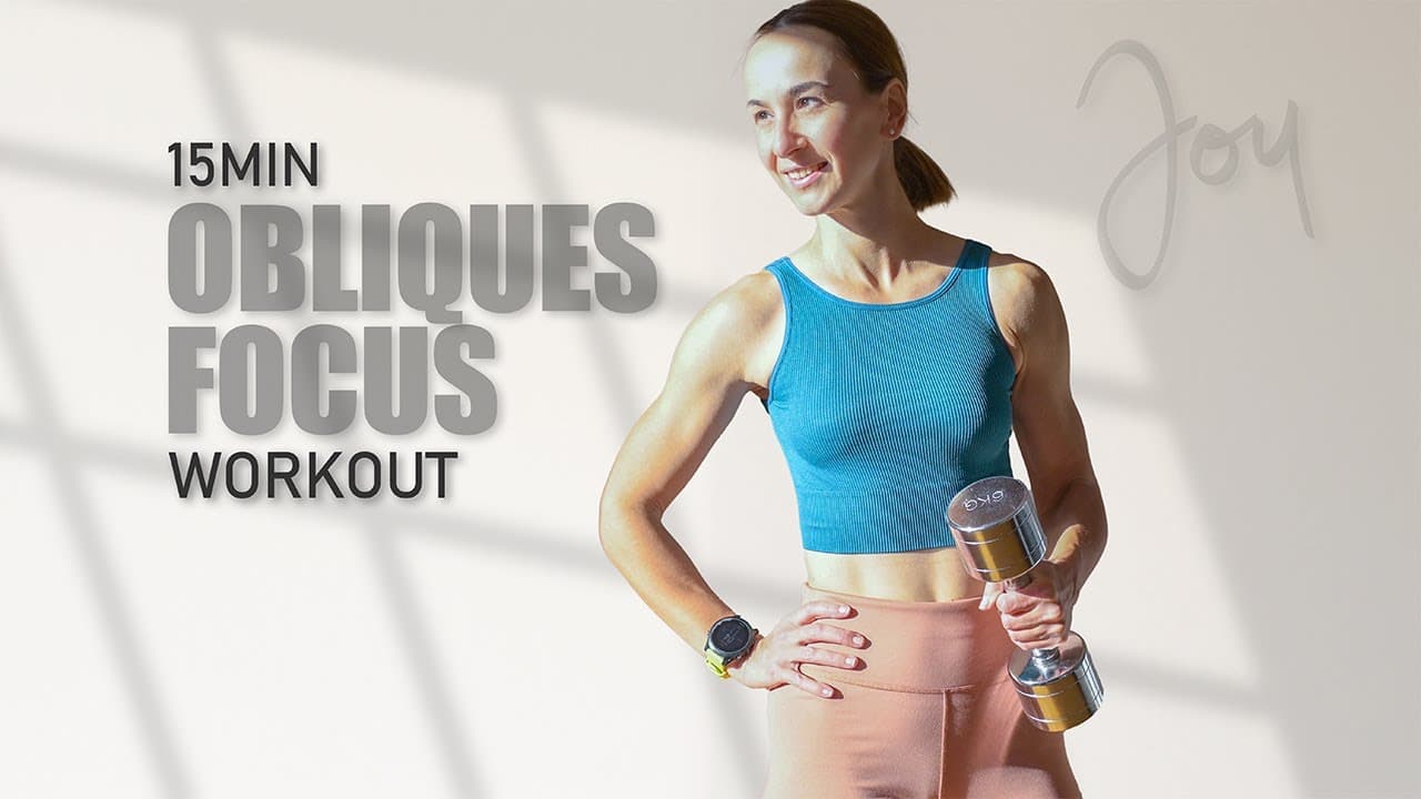 15 Min Waist Sculpt: Obliques-Focused Dumbbell Workout