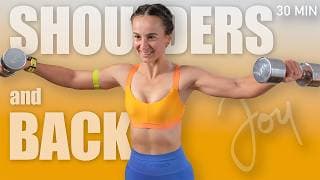 30 Min Standing Dumbbell Superset | BACK Workout workout thumbnail