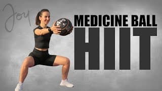 20 Min HIIT Full Body MEDICINE BALL Cardio Workout