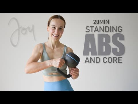 20 Min Standing ABS and CORE Workout with Kettlebell