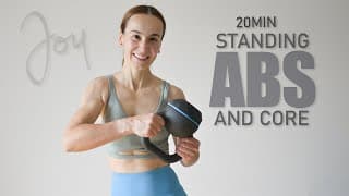 20 Min Standing ABS and CORE Workout with Kettlebell