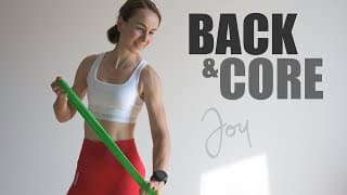 30 Min BACK and CORE Pilates Workout with Resistance Band for better posture
