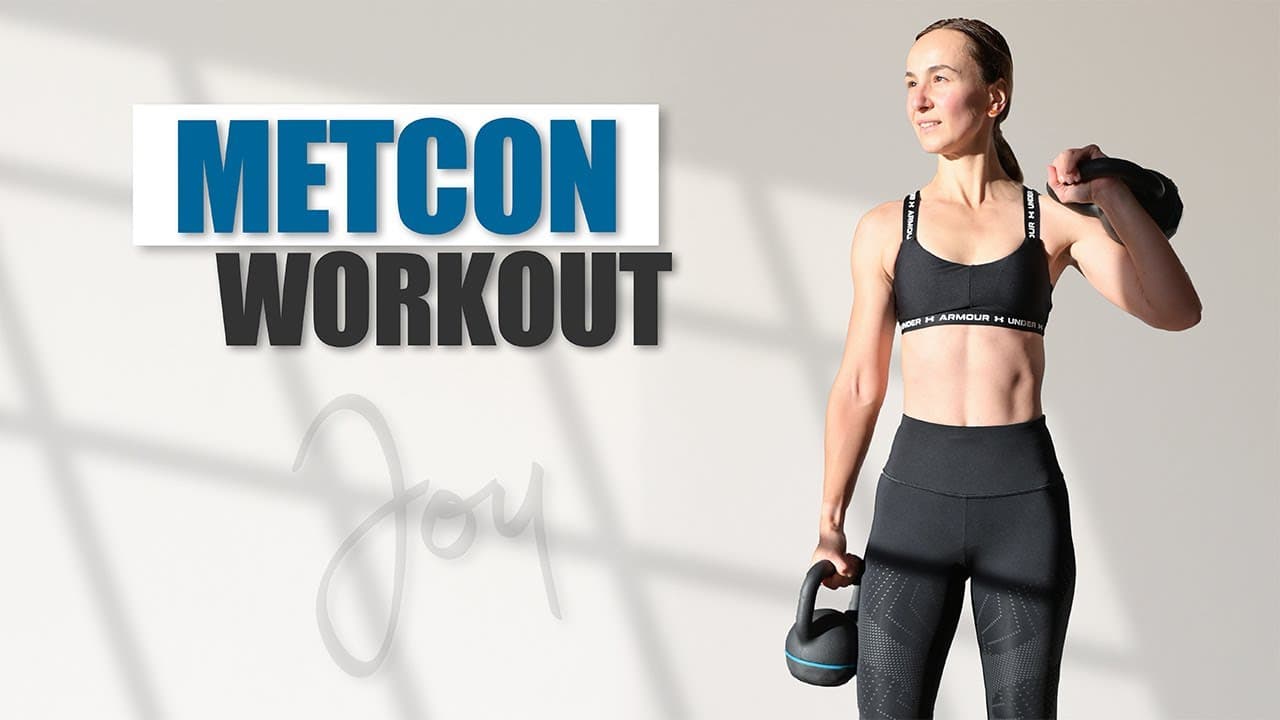 45 Min METCON FULL BODY Workout with Kettlebells