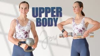 35 Min ARMS, CORE and BACK Workout with Weights