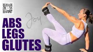 20 Minutes of LEGS, GLUTES and ABS With Ankle Weights Workout | Feel The Burn