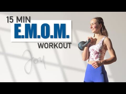 15 Min EMOM Workout with Kettlebell - Circuit Training