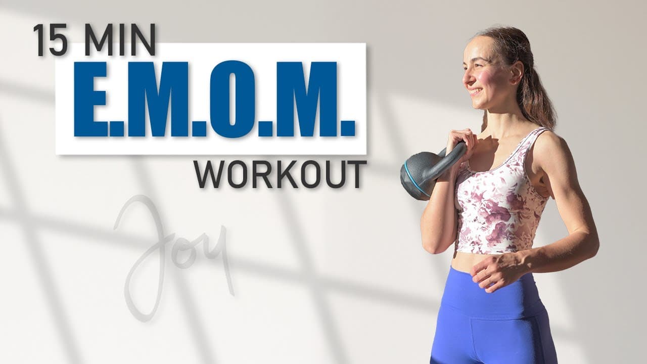 15 Min EMOM Workout with Kettlebell - Circuit Training