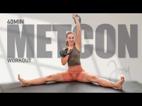 40 Min FULL BODY METCON Workout with Kettlebells