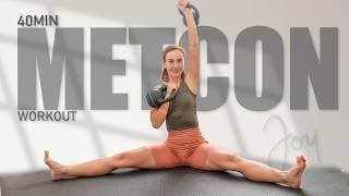 40 Min FULL BODY METCON Workout with Kettlebells