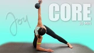 30 Min Deep Core and Abs Workout with Kettlebell