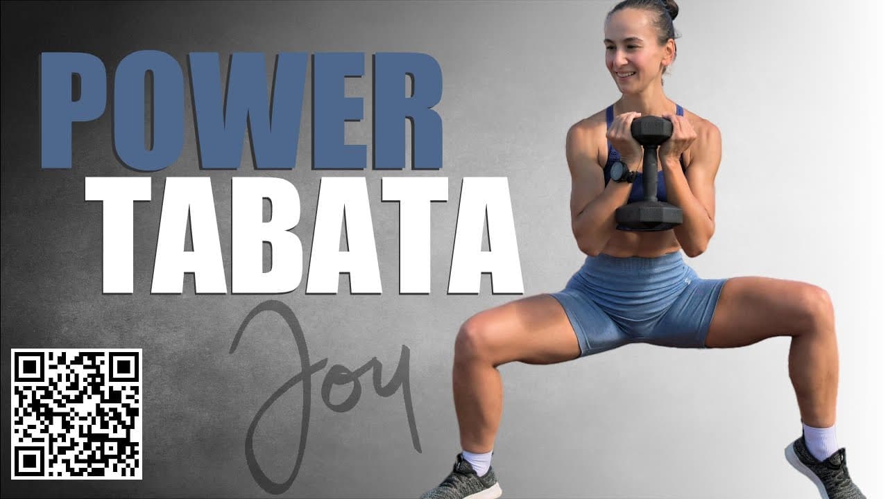 15 Min FULL BODY Power TABATA - One Dumbbell Workout