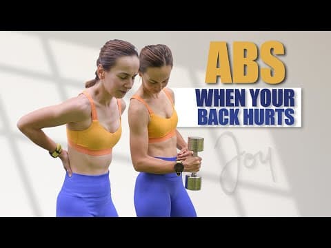 ABS when your Back Hurts - 10 Min  - All Standing