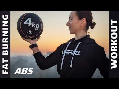 Fat burning ABS workout with Medicine Ball | 11 Minutes