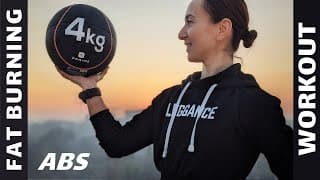 Fat burning ABS workout with Medicine Ball | 11 Minutes