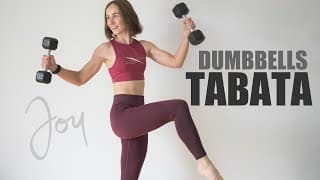30 Min. TABATA with Dumbbells | FULL BODY Workout | Intense Cardio