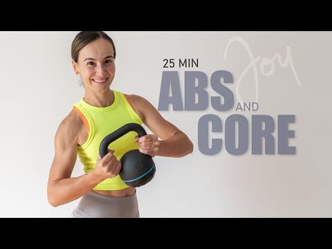 25 Min ABS & CORE Workout with Kettlebell