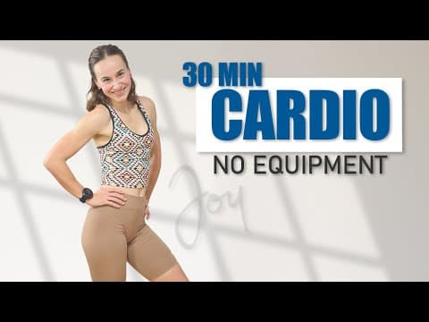 30 Min Fun Cardio and Strength Workout at Home - No Equipment - No Repeats
