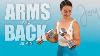 30 Min Standing Low Impact Dumbbell | ARMS Workout workout thumbnail