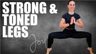 STRONG and TONED LEGS Workout + Stretch | No jumping | No repeats | Apartment friendly
