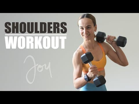 15 Min Standing SHOULDERS Workout with Dumbbells