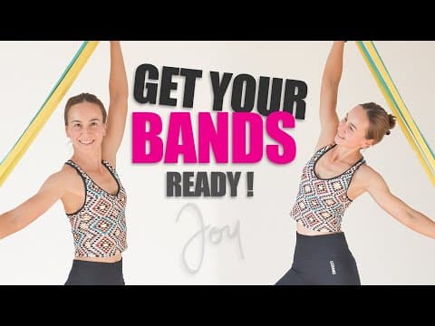 20 Min RESISTANCE BAND Workout for ARMS and BACK | All-Standing