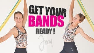 20 Min RESISTANCE BAND Workout for ARMS and BACK | All-Standing