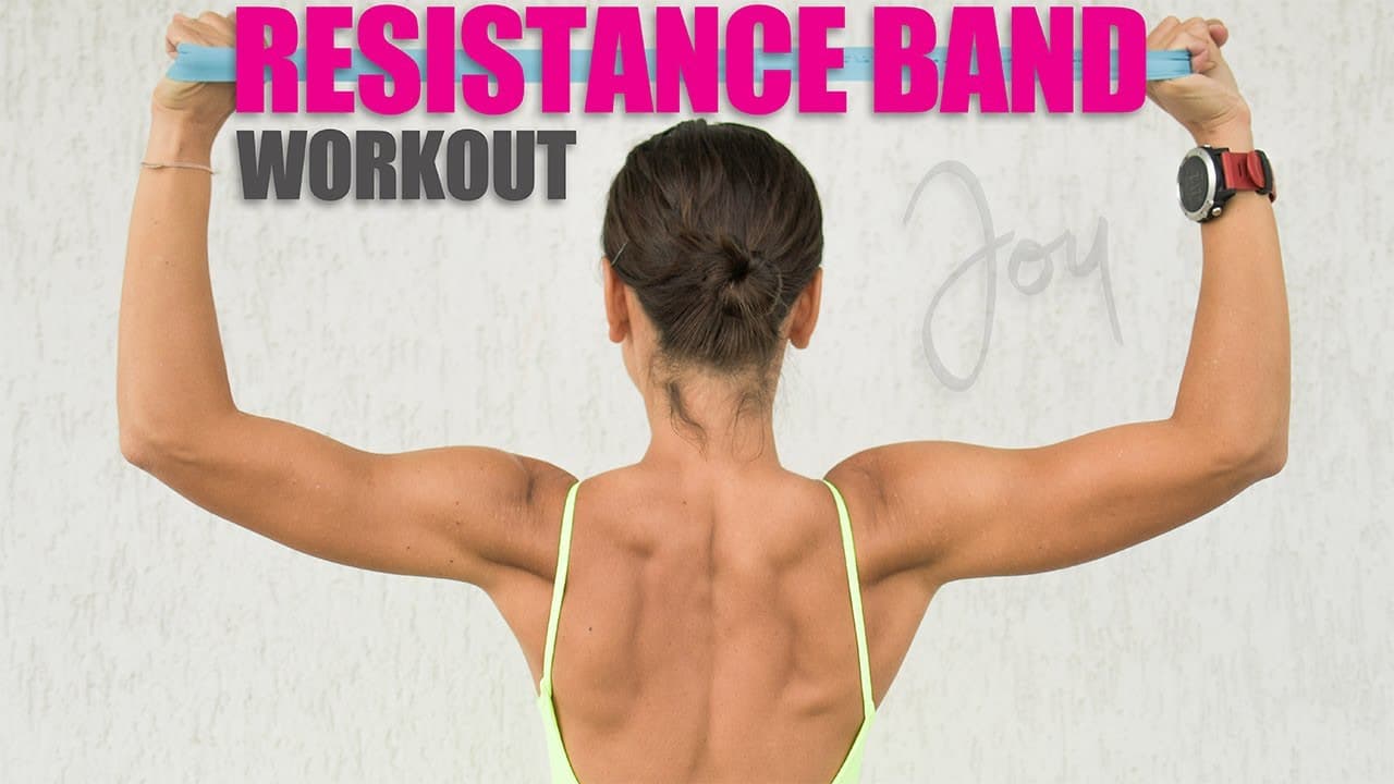 5 Min QUICK Workout with RESISTANCE BAND for ARMS, SHOULDERS and BACK | All Standing