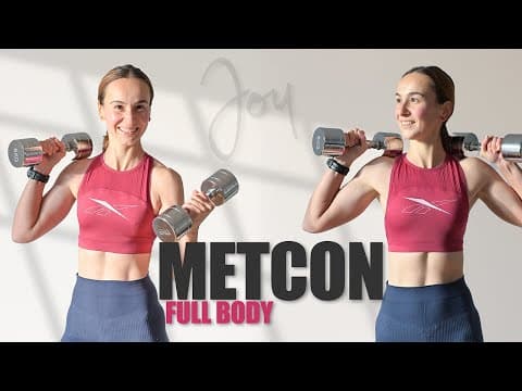 40 Min Metcon FULL BODY Workout with ABS Finisher