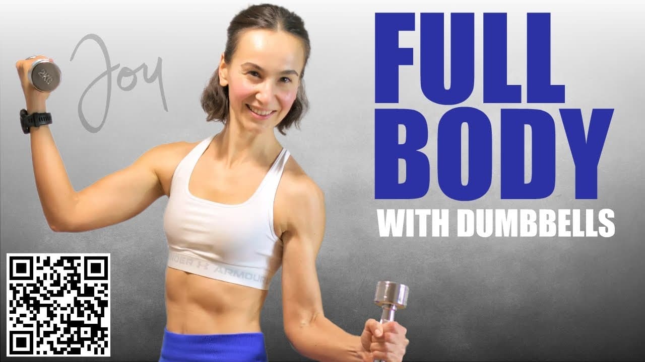 Get Fit and Strong with this 30 Minute Full Body Workout Using Light Dumbbells