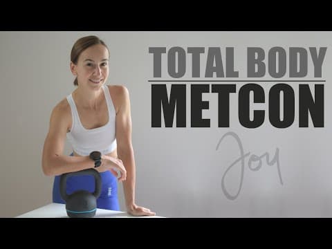 40 Min TOTAL BODY METCON | Strength and Cardio Workout with Kettlebell or Dumbbells
