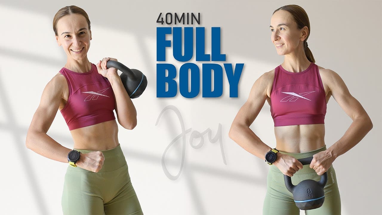 40 Min Total Body Tone-Up | Kettlebell Power Session