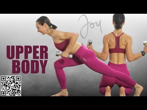 40 Min UPPER BODY Definition and CORE Workout with light dumbbells