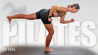 20 Min Pilates Inspired + Isometric Holds | FULL BODY Workout workout thumbnail