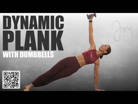 How to make a Plank even Harder | Dynamic Plank Workout using Dumbbells