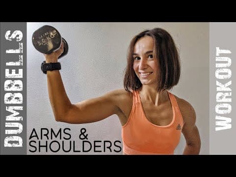 Arms and Shoulders workout with dumbbells