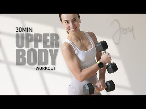 30 min UPPER BODY Workout | No Planks | No Push-ups