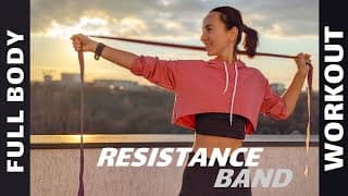 Full Body Workout with RESISTANCE BAND | Low Impact | No Repeats