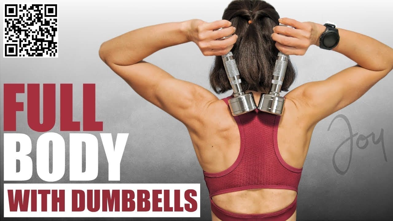 30 Min Full Body Toning & Strengthening Home Workout with Light Dumbbells